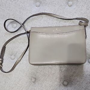 Kate Spade Taupe Leather Crossbody Bag